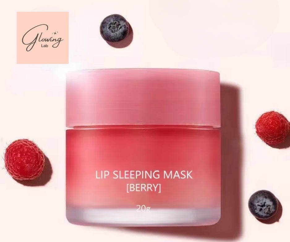 20G South Korea Lip Sleep Mask Night Sleep Maintenance Moisturizing Lip Gloss Bleach Cream Nourishing Lip Care Strawberry