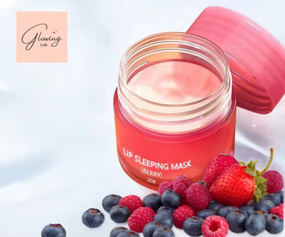 20G South Korea Lip Sleep Mask Night Sleep Maintenance Moisturizing Lip Gloss Bleach Cream Nourishing Lip Care Strawberry