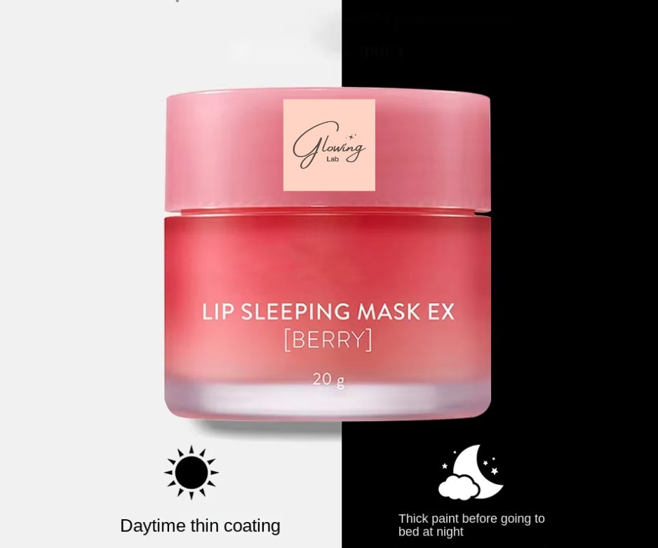 20G South Korea Lip Sleep Mask Night Sleep Maintenance Moisturizing Lip Gloss Bleach Cream Nourishing Lip Care Strawberry