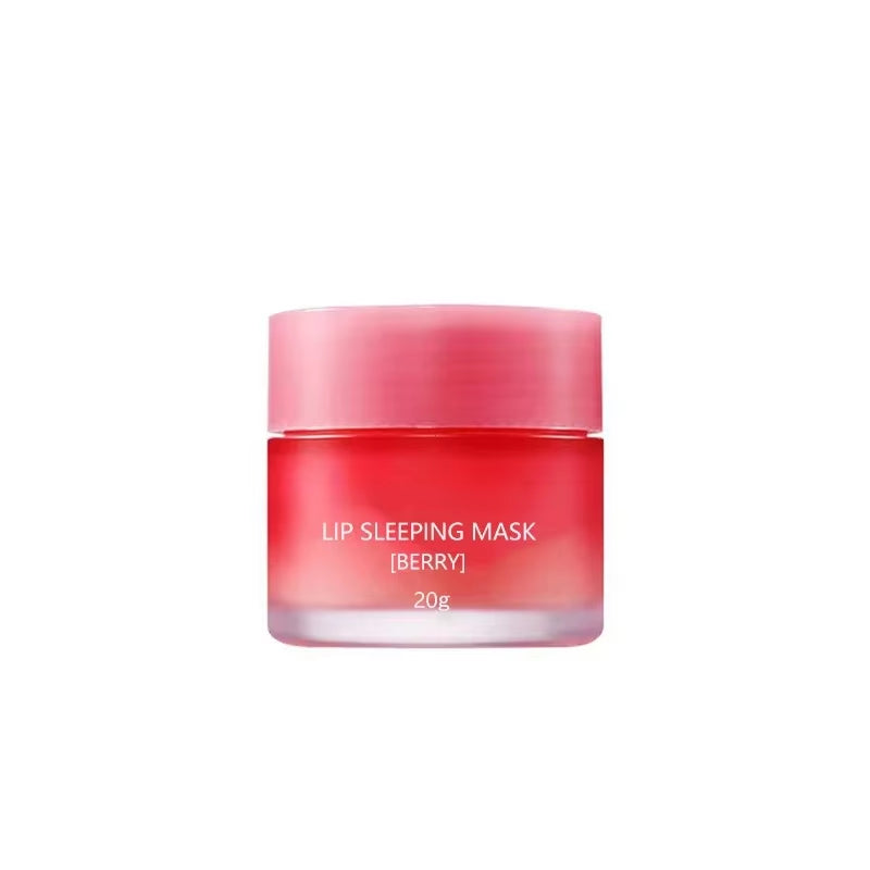 20G South Korea Lip Sleep Mask Night Sleep Maintenance Moisturizing Lip Gloss Bleach Cream Nourishing Lip Care Strawberry